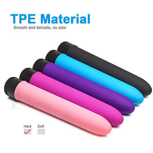 Вібратор гладкий Multispeed 8 віброкуля великий потужний глянцевий