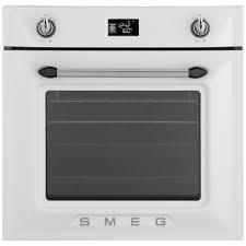 Біла духовка з функцією піца і очищення парою. Італія Smeg SF6922BPZ
