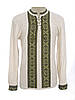 Чоловіча в'язана вишиванка "Хрестики зелені" 20253, фото 6