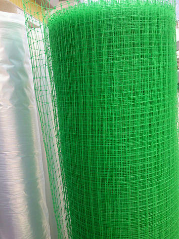 Сітка пластикова зелена для заборів і огорожі домашніх тварин, на метраж, 2 м ширина, фото 2