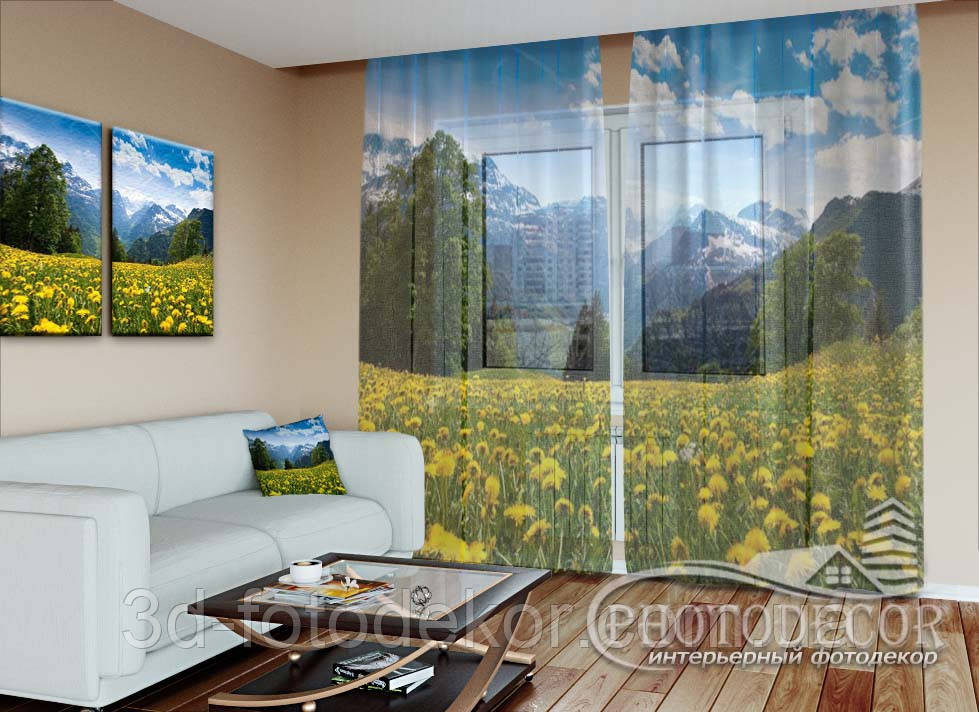 ФотоТюль "Альпи" - будь-який розмір. Читаємо опис!, фото 1