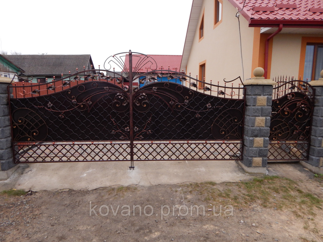 Ворота ковані Боярин ( Боярын) - фото 1 - id-p428239539