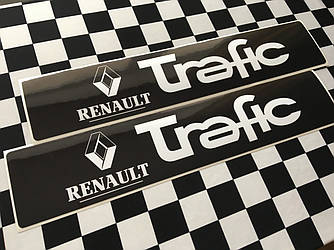 Наклейки на поріжки (ЧОРНО-БІЛІ) на Renault Trafic II 2001->2014 — Україна - TN108