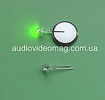 Світлодіод 3V 4,8 мм, колір - зелений