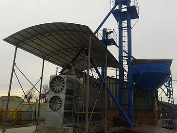 Обв'язка та прибудова зерносушарок. Встановлення зерносушарок.