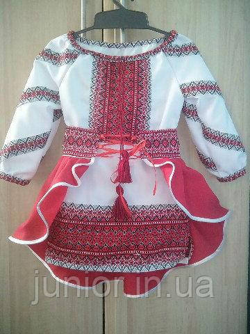 Сукня вишиванка з коротким рукавом для дівчинки.