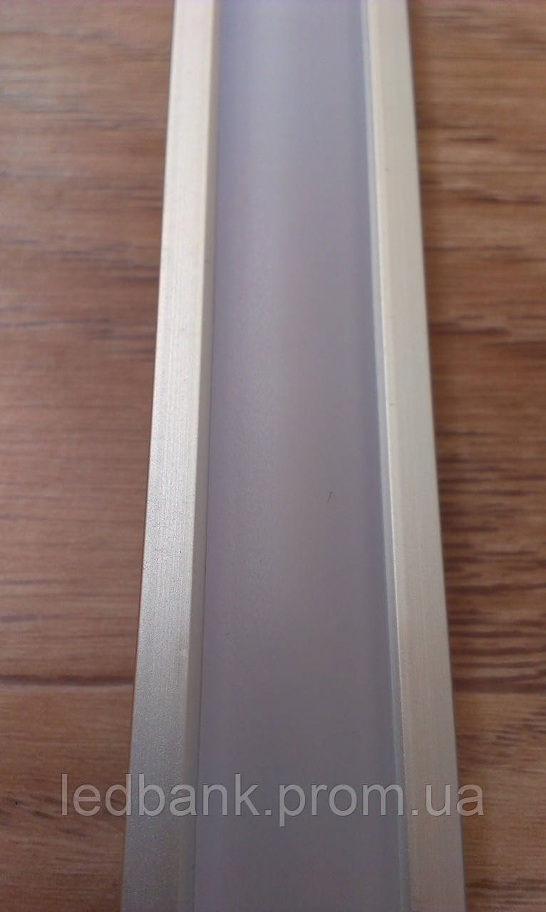 Врезной алюминиевый профиль для LED ленты глубокий + рассеиватель .