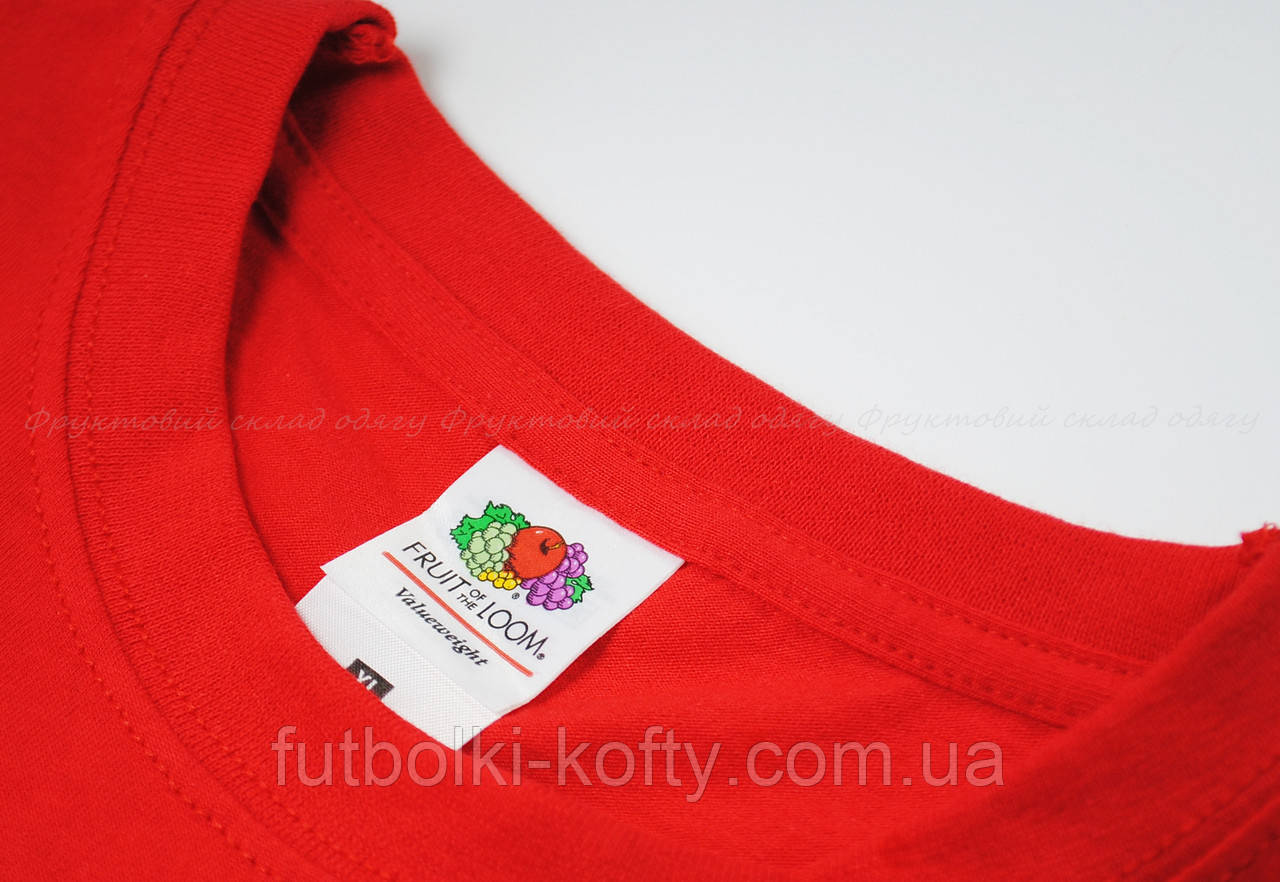 Детская Классическая Футболка для Мальчиков Красная Fruit of the loom 61-033-40 1-2 - фото 7 - id-p533105228