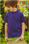 Дитяча футболка базова унісекс Valueweight Fruit of the Loom, 100% бавовна, фото 2