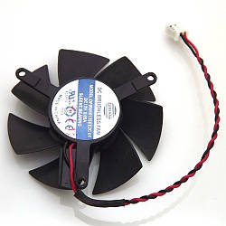 Кулер (вентилятор) для охолодження відеокарти 45 мм sapphire HD6450