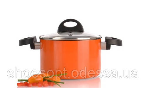 Каструля з кришкою BergHOFF Eclipse 6,6 л 24 см жовтогаряча