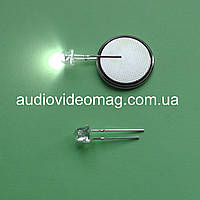 Світлодіод 3V 4,8 мм, колір - білий