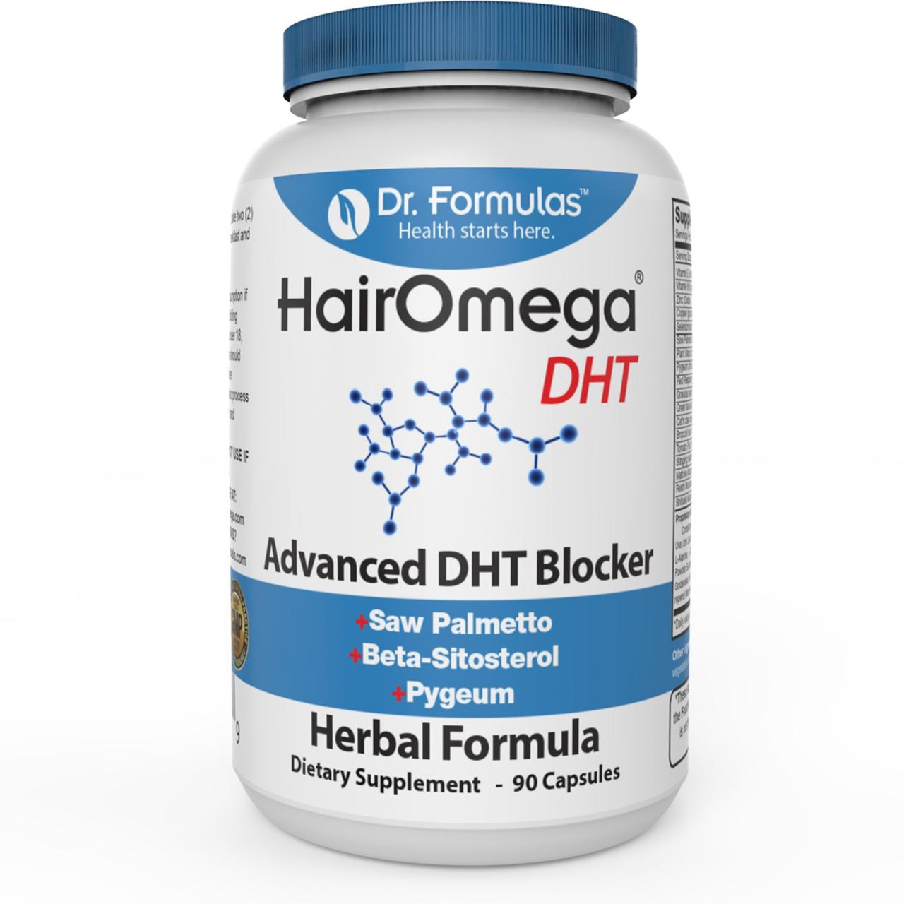 Блокатор ДГТ для жінок і чоловіків Hairomega® DHT, Dr. Formula, 90 капсул