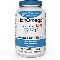 Блокатор ДГТ для женщин и мужчин Hairomega® DHT, Dr. Formulas, 90 капсул