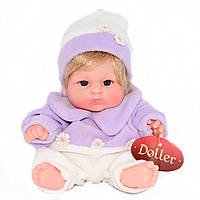 Дитячий пупс-щікастик бузковий.