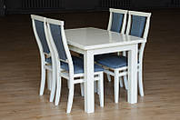 Стол обеденный прямоугольный раскладной Петрос Микс мебель, цвет белый