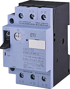 Автоматичний вимикач захисту двигуна MSP0-6.0 4,0...6,0 A