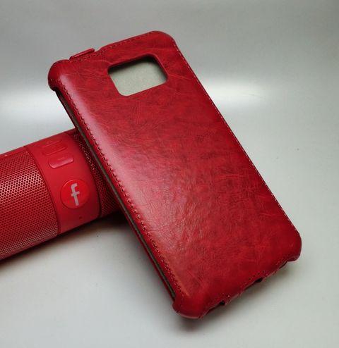 Чехол книжка для Samsung S6 / G920 противоударный Premium Case красный - фото 2 - id-p533257166