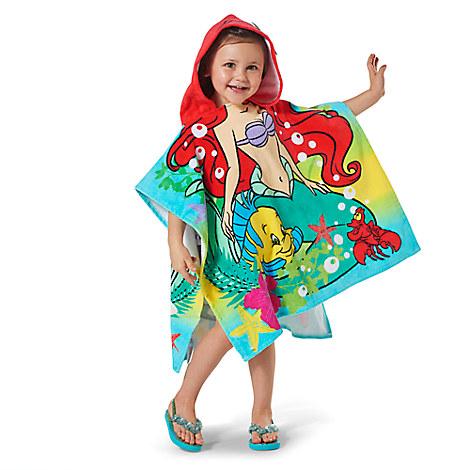 Дитячий махровий рушник із капюшоном Русалочка Аріель Ariel Hooded Towel for Kids, фото 1