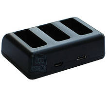 Зарядний пристрій USB TRIAL для 3 акумуляторів AHDBT-501 камер GoPro Hero 5.