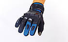 Мотоперчатки комбіновані із закритими пальцями та протектором Scoyco MC17B: 2 кольори, M/L, фото 4