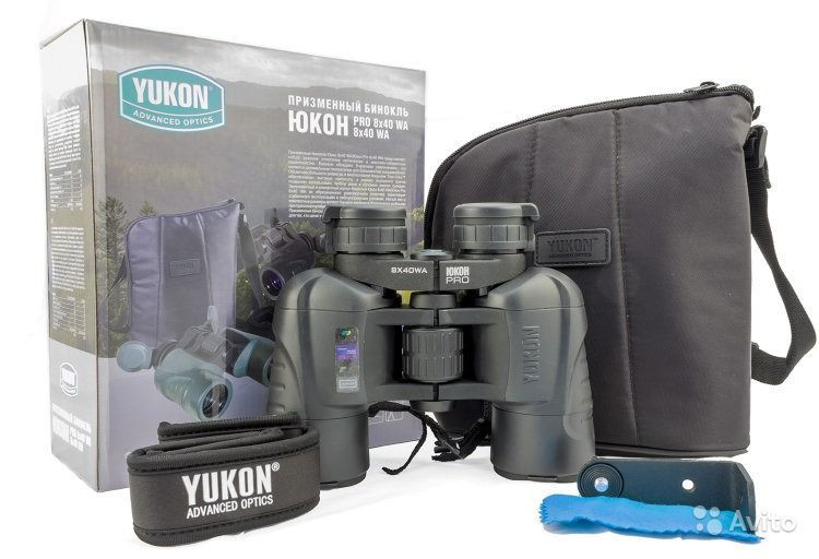 YUKON Pro 8х40 WA без світлофільтрів (дальномір. шкала, кришки eclipse)