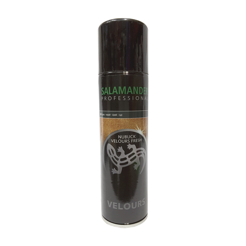 Аерозоль для замші, нубука та велюру Salamander Professional сірий, фото 1