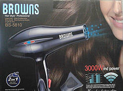 Фен для волосся Professional Browns BS-5810, 3000 W з функцією іонізації