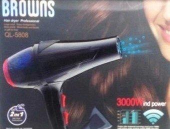 Фен для волосся Professional Browns BS-5808, 3000 W з функцією іонізації