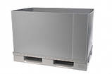 Полімерний розбірний контейнер PolyBox Н745 (1200х800х745 мм) сірий, фото 8