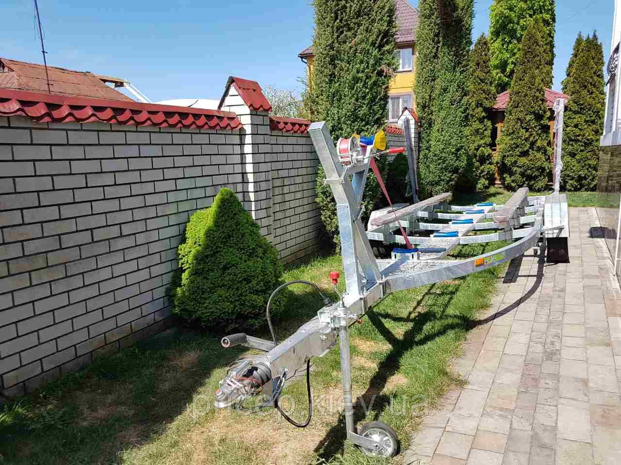 Лафет для катера Corsair 700X. Ресорний. Гальма 2,7т., фото 1