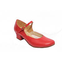 Туфли для народных танцев  женские красные, черные