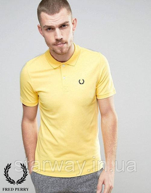 Футболка поло | жовта теніска фред перрі