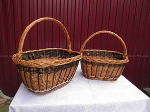 Кошики з лози 2 шт., фото 4