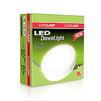 LED-світильник Eurolamp Downlight NEW 6W 500Lm Ra93 4000K круглий