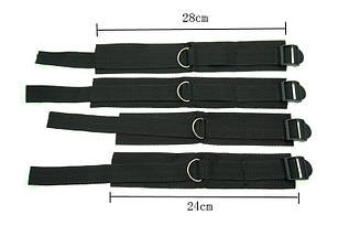 Ремені на ліжко БДСМ Bed bondage фіксатори зап'ясток та кісточок ♠, фото 5