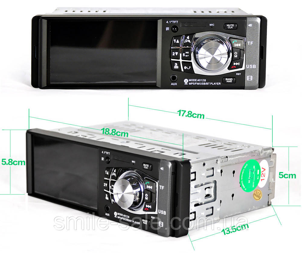 Автомагнитола Pioneer 4012B Bluetooth - 4,1" LCD TFT USB+SD DIVX/MP4/MP3 + КАМЕРА! - фото 6 - id-p582741605