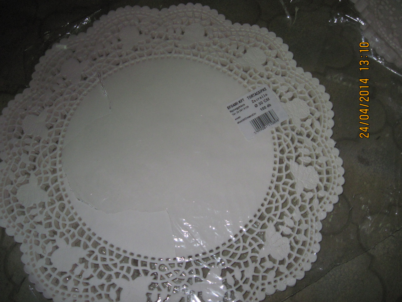 Ажурна серветка під торт 30 см Угорщина, фото 1