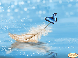 Вишивка бісером "Пір'їнка" 24х33