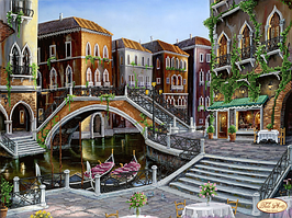 Вишивка бісером "Венеціанськими вуличками" 30х41