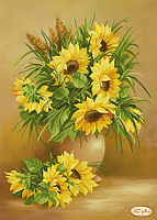 Вишивка бісером "Сонячний букет" 30х43