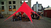 Палатка тент Звезда, 10 метров, Красный на 20 человек