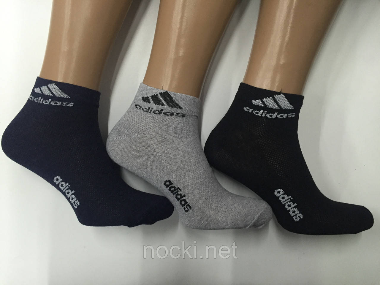 Шкарпетки чоловічі сітка спорт укорочені Adidas пр-під Туреччина