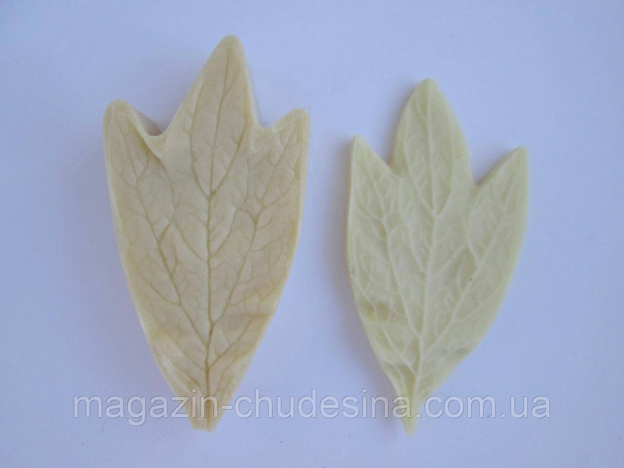 Молд листя півонії хризантеми для фоамірану та глини флоричне. Молд + вайнер
