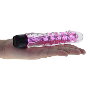 Фаллоімітатор гелевий м'який з вібрацією Jelly