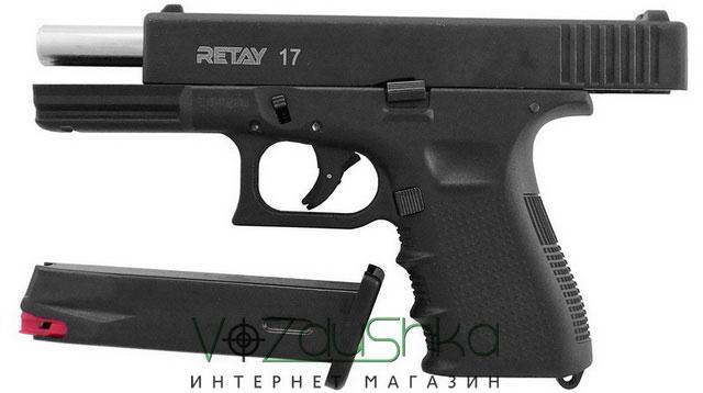 Retay G17 black з витягнутим магазином