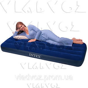 Одномісний надувний матрац Intex 68757/64757 99х191х25см, фото 2
