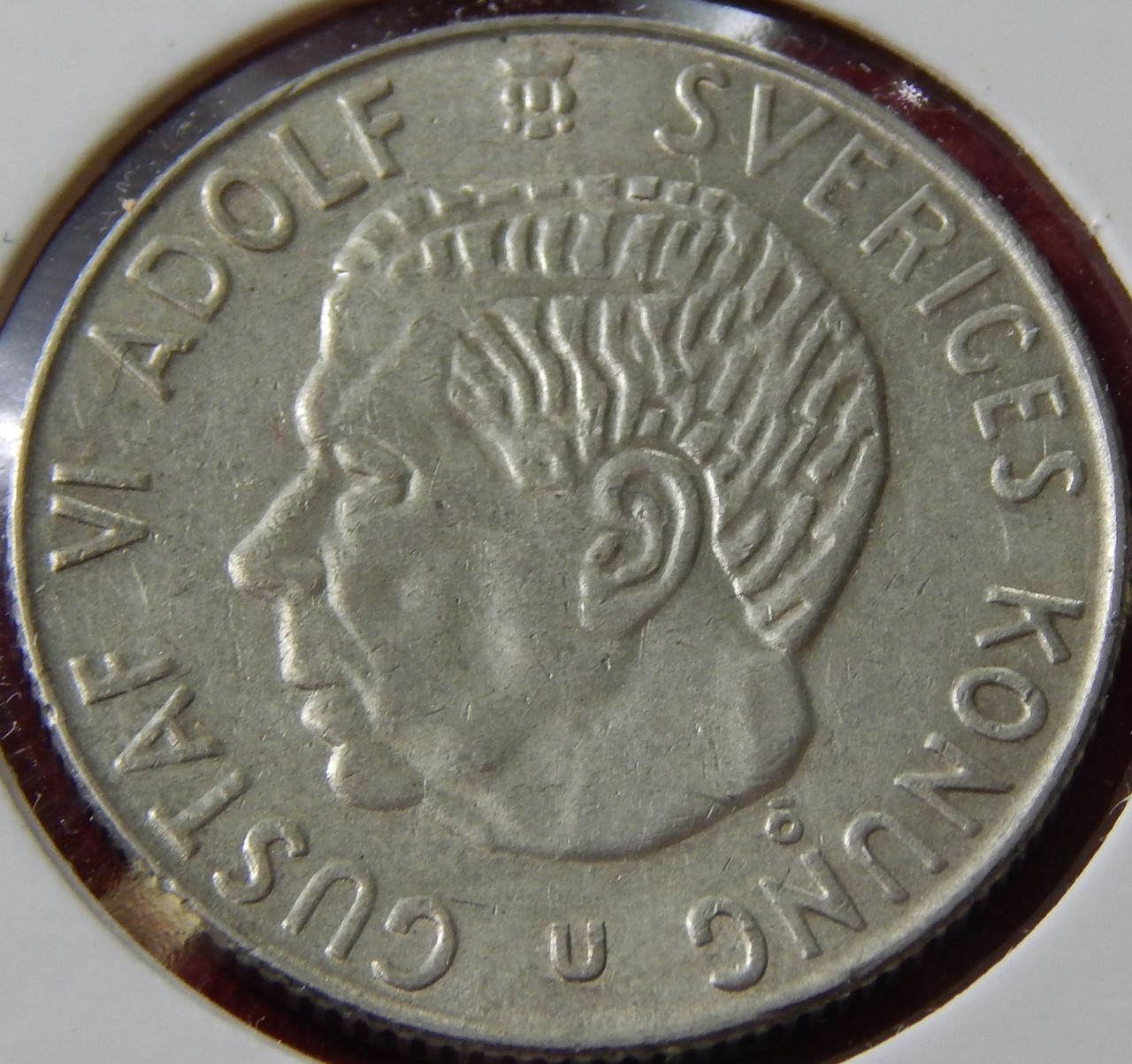 Монета Швеції. 1 крона 1965 рік, фото 1