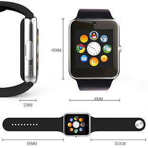 Smart watch x-10 з камерою розумний годинник-телефон Bluetooth, фото 2