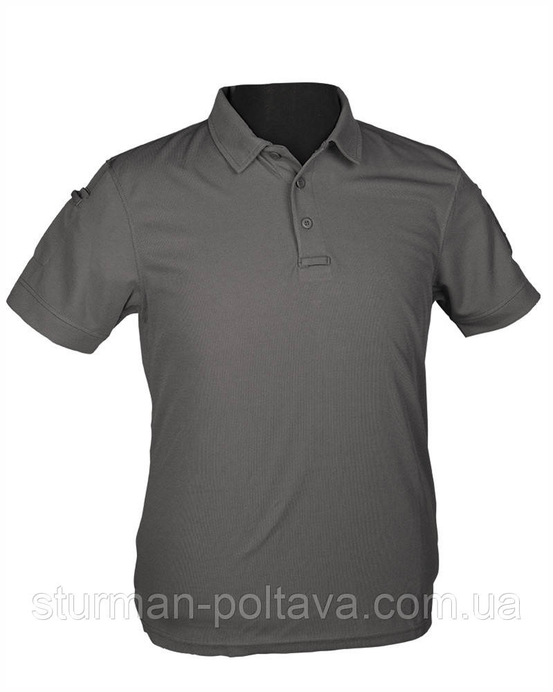 Футболка чоловіча Polo міська колір сірий Urban Tactical Line® матеріал COOLMAX ® MIL-TEC